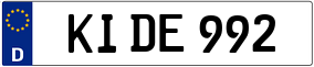 Trailer License Plate